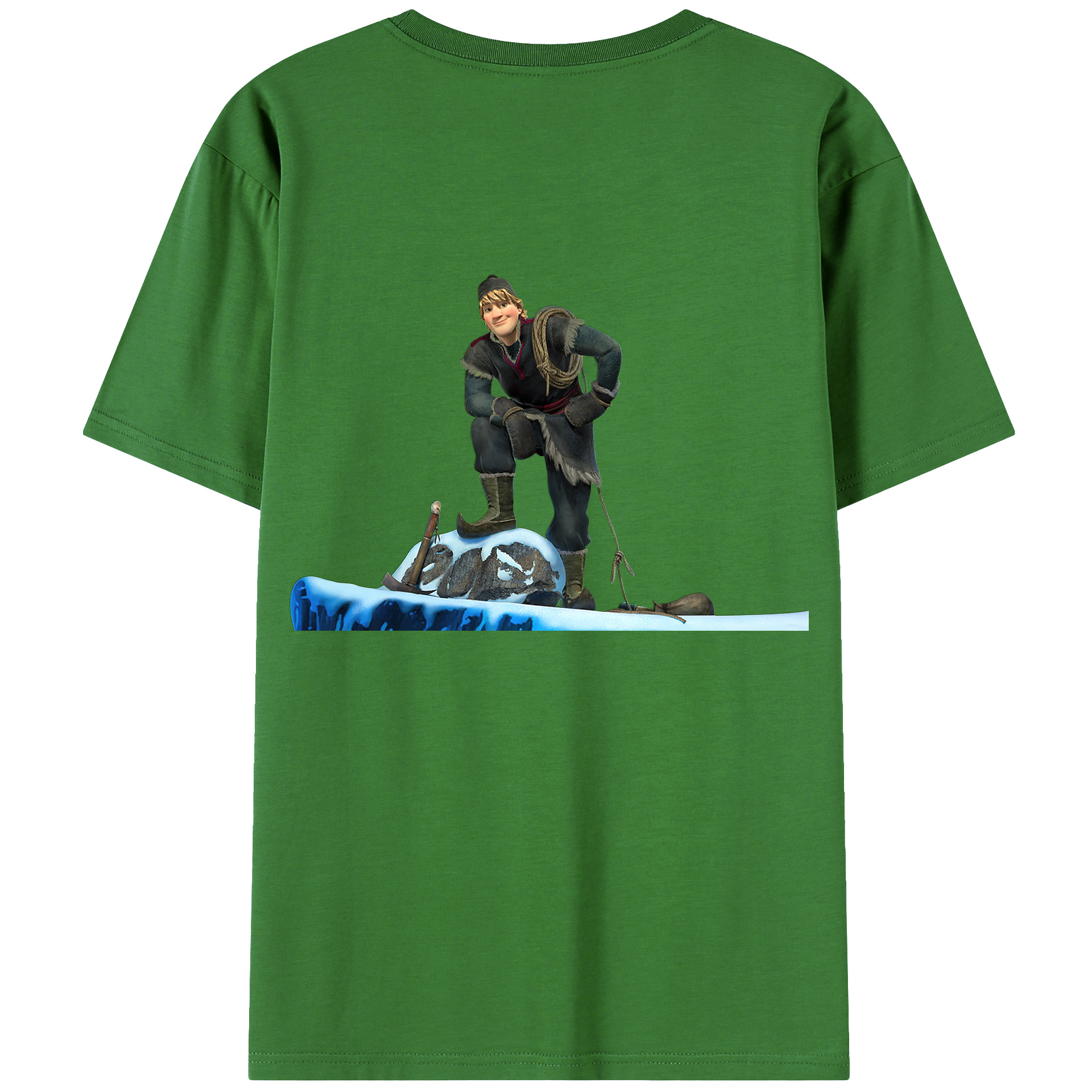 （画像用） アナと雪の女王 アンナ エルサ Frozen Anna Elsa レディース半袖Tシャツ(バックプリント)